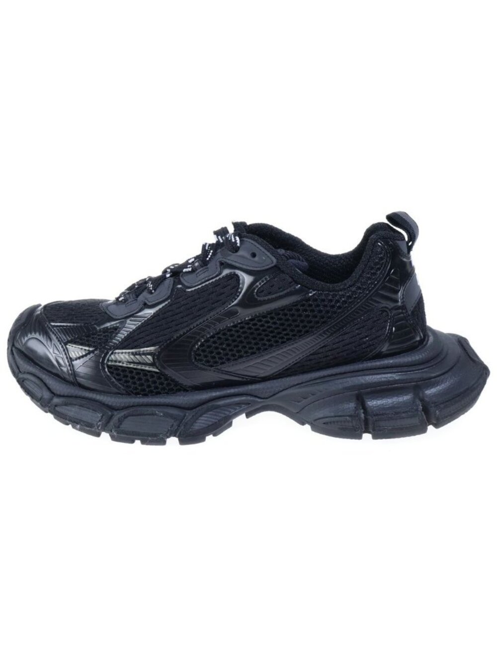 Balenciaga Sneakers Three XL Mesh Low-Top Sneakers Black